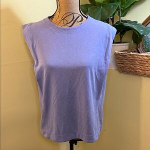 Athleta Lavender Sleeveless Crewneck Tank